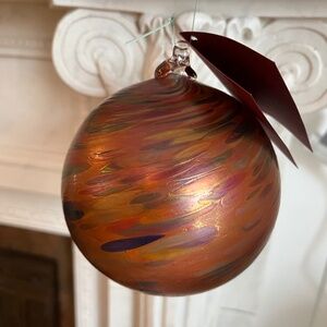 Robert Held art glass ball. Blown glass. Unique.